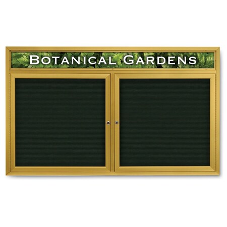 United Visual Products Indoor Enclosed Combo Board, 42"x32", Black Frame/Burgundy & Forbo UVCB4232B-BURGUN-FORBO